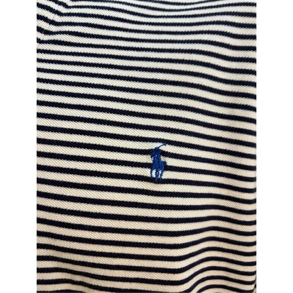 Vintage 90’s Ralph Lauren Polo White and Black Striped Shirt. Size Large - Picture 4 of 7